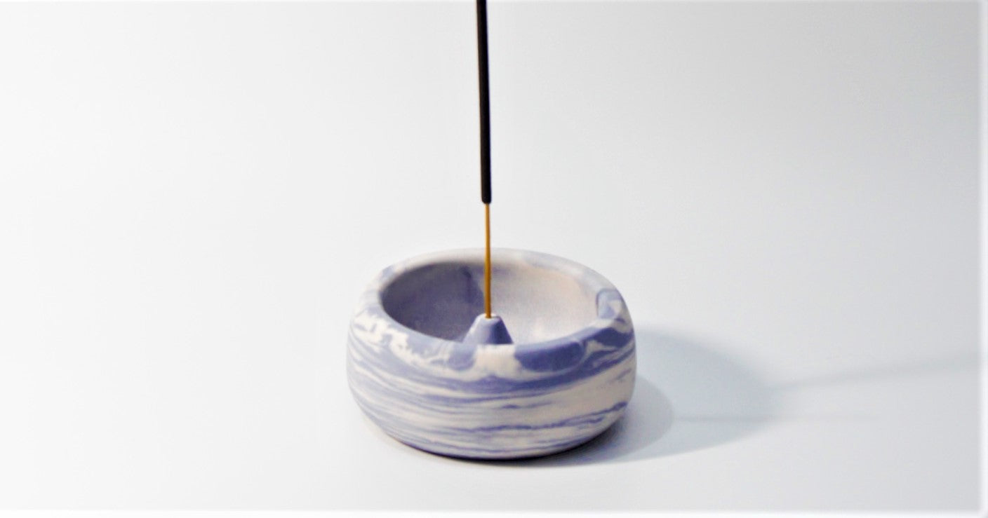 Violet Incense Holder